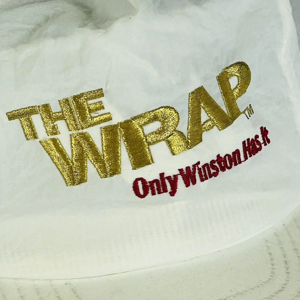 Winston Cigarettes The Wrap Vintage Hat White Ripstop‎ Truckers Americana Rural